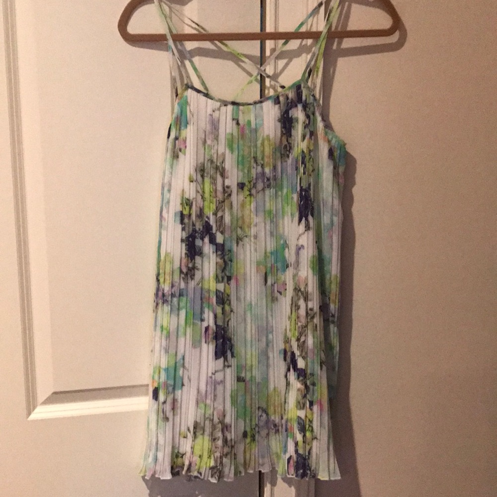 Pleated bcbg mini dress